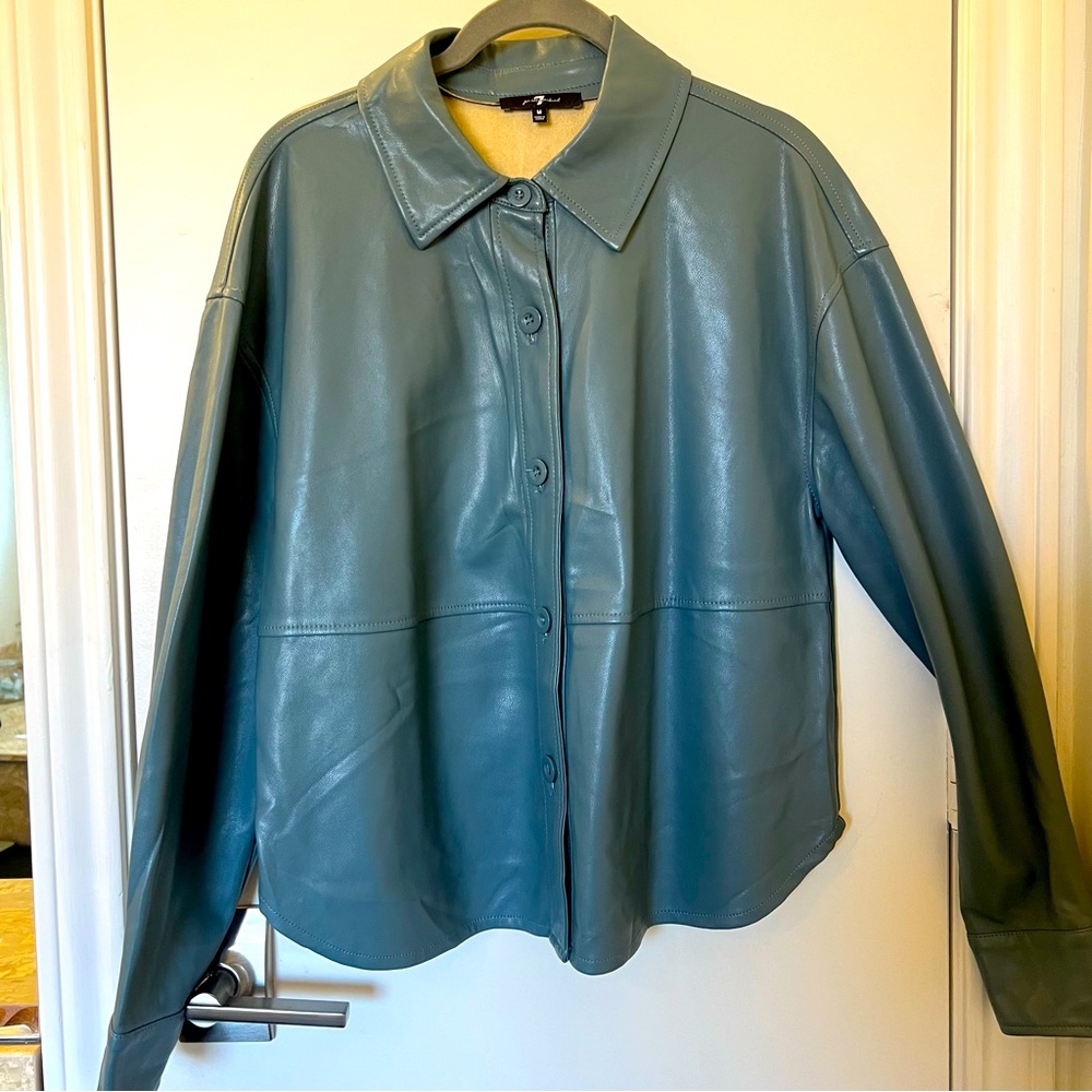 7 for All Mankind Vegan Leather Shaket